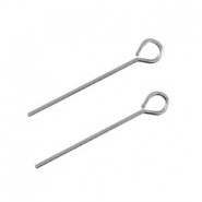 Roestvrij stalen (RVS) Kettelstiften 40mm Antiek zilver